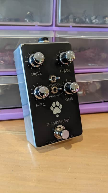 The Really Good Pedal Co. The Silver Paw / Brown Dog Bass Fuzz #26 - Chromium image 1