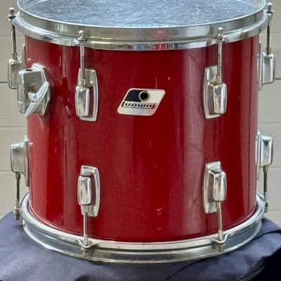 Ludwig Rockers 12" Power Tom Drum Vintage 80's Black and White Badge image 1