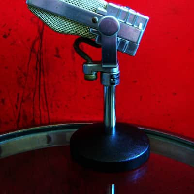 Vintage 1940's Electro-Voice V-1 Ribbon Velocity Microphone Hi Z WORKS w stand V-2 V-3 image 13