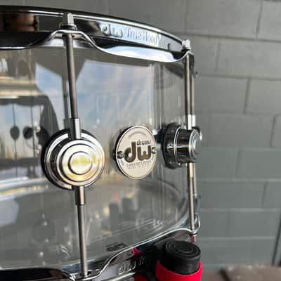 Chad Smith's DW Collector's Acrylic 13/16/18/24" Drum Set Kit with Matching 14" Snare image 10