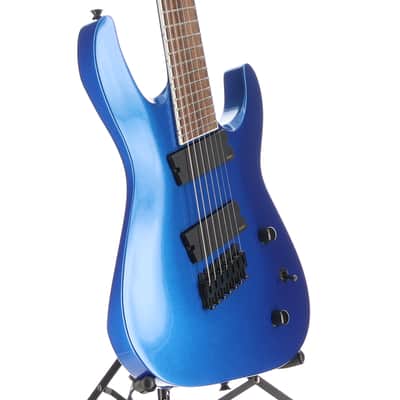 Jackson X Series Soloist Arch Top SLAT7 MS, Laurel Fingerboard, Metallic Blue, Pro Setup (A12) (43171) image 3