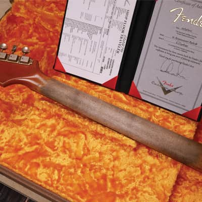 Fender 2021 Custom Shop Masterbuilt Dale Wilson '61 Stratocaster Heavy Relic in Melon Candy To Candy Apple Red Over 3-Tone Sunburst image 12