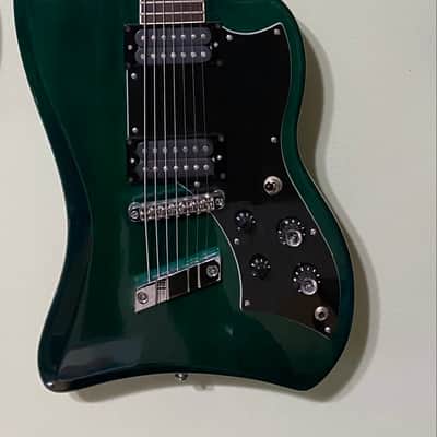 RARE MIK Guild DeArmond Sevenstar Seven-String Electric Guitar 2000-2001 Emerald Green Transparent vintage t-bird de armond korea image 1