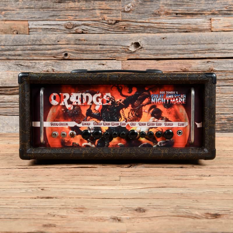 Orange Rockerverb 100 MKII Rob Zombie 100w Head Brown Western image 1