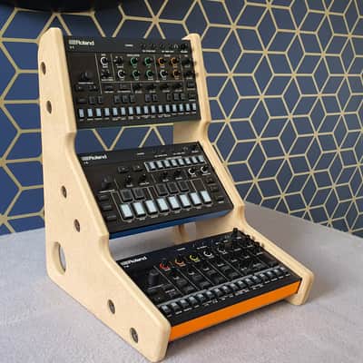 Roland Aira Compact S1 J6 T8 E4 - MDF Triple Stand from Synths And Wood image 3