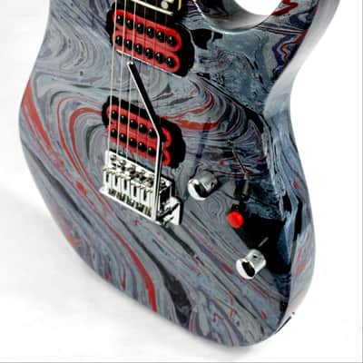 Custom Swirl Painted and Upgraded Ibanez Gio RG Electric Guitar image 4