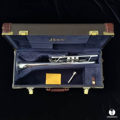 Bach Stradivarius C 180SL- 229 Chicago large lightweight trumpet case mouthpiece gamonbrass image 2