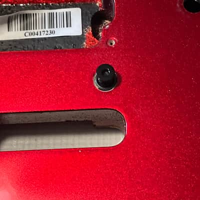 2008 Charvel USA San Dimas 2H Metallic Red Telecaster Style Guitar Body Floyd Ready image 4