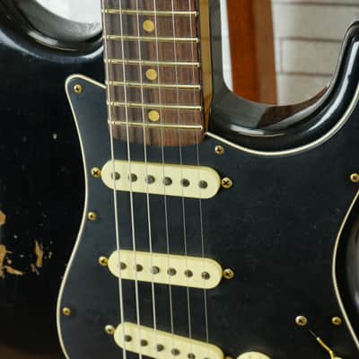 Fender Custom Shop 2025 LTD Roasted Dual-Mag II Stratocaster Relic - Aged Black image 4