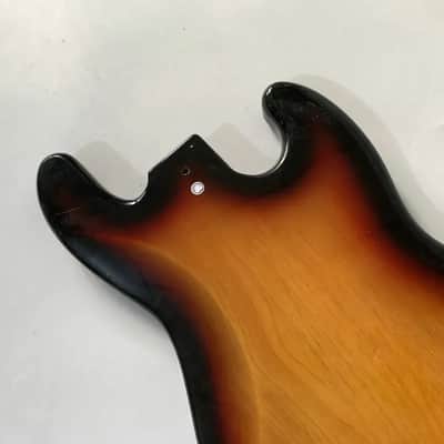 Tobacco Burst 4 String Lefty Jazz Bass Style Body image 6