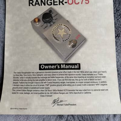 Fulltone Custom Shop Ranger OC-75 Treble Boost 2010s - Silver image 6