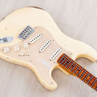 2020 Fender Custom Shop NAMM ‘17 Limited Edition 1956 Stratocaster Roasted Relic White w/ Case, CoA image 7