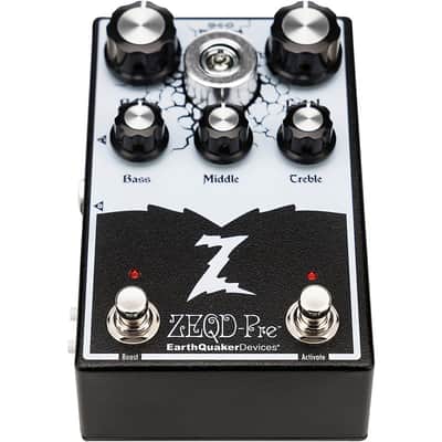 EarthQuaker Devices ZEQD-Pre Tube Preamp Pedal - Regular Black and White image 2