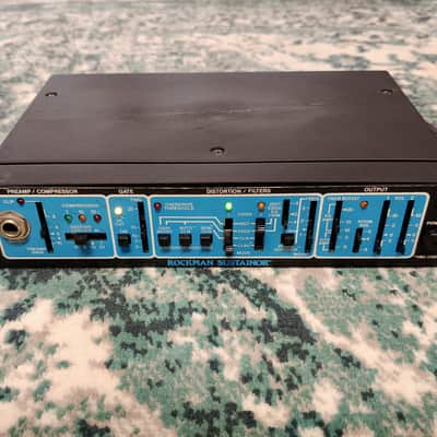 Rockman Sustainor Model 100 mid 80s - Black / Blue Panel with White Logo image 1
