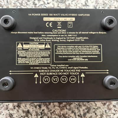Victory Amps V4 The Jack 2-Channel 180-Watt Hybrid Guitar Amp Pedal 2022 - Present Black image 6