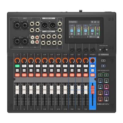 Yamaha MGX12V B 18-Channel Digital Mixing Console Hybrid Streaming PA Bundle with 2x DBR15 15-Inch 1,000W Powered Loudspeakers and HPH-MT5 Studio Monitor Headphones image 3