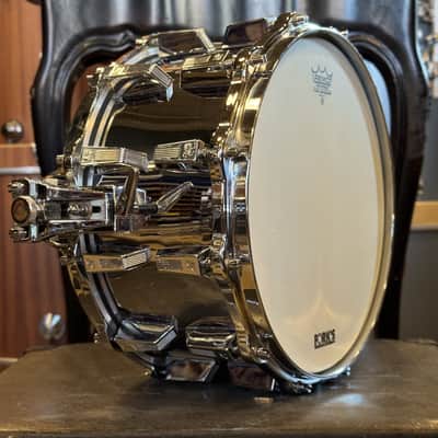 VINTAGE 1980's Sonor Signature Horst Link 8x14 HLD-588 Ferromanganese Steel Snare Drum image 7