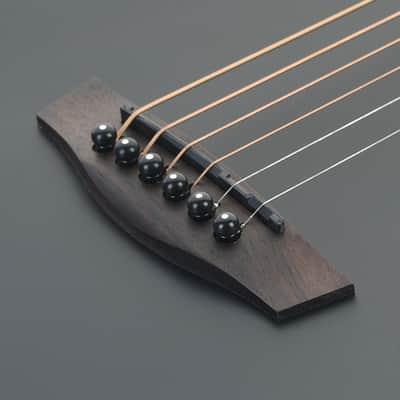 HEX BB200E M/BT Travel Mini Acoustic Guitar Black Satin Fishman Preamp Pickup Slotted Headstock image 7