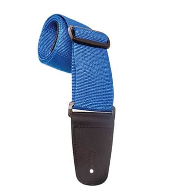 Henry Heller 2" Polypro Vegan Guitar Strap Blue Made in USA HPOLM-BLU