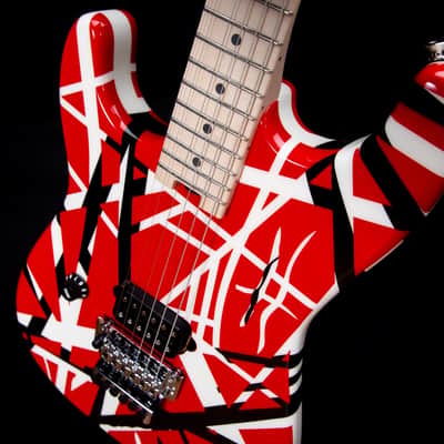 EVH Striped Series LH, R/B/W Electric Guitar SN EVH2111035 image 6