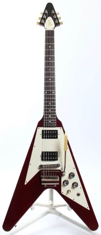 1995 Gibson Flying V '67 Reissue cherry red Maestro Vibrola image 1