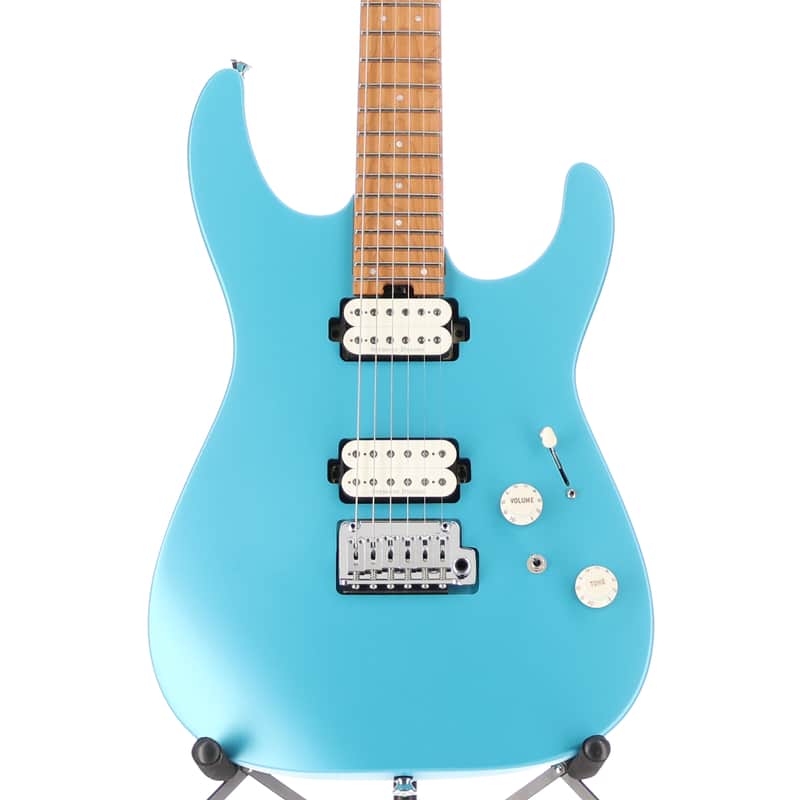 Charvel Pro-Mod DK24 HH 2PT CM, Caramelized Maple Fingerboard, Matte Blue Frost (RP) (11534)