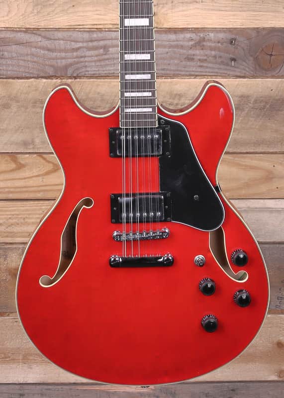 Ibanez AS7312 12-String Semi-Hollowbody Guitar Transparent Cherry Red image 1