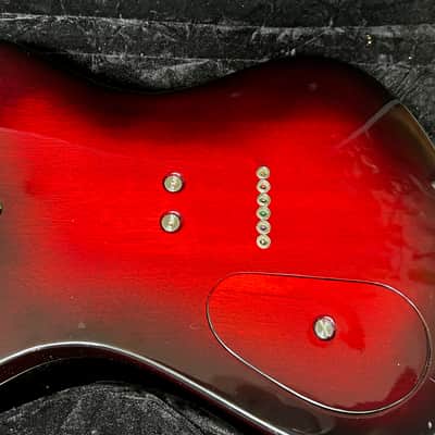 Brubaker K-4 NC (Nashville Custom) semi-hollow 2002 RED/BLACK Tiger Maple Semi Hollow w/ Hard Case image 16