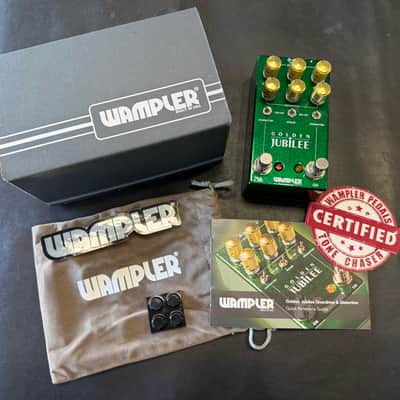 Wampler Golden Jubilee Overdrive Distortion Pedal  - British + American tones- Evergreen Emerald Sparkle- New! image 1