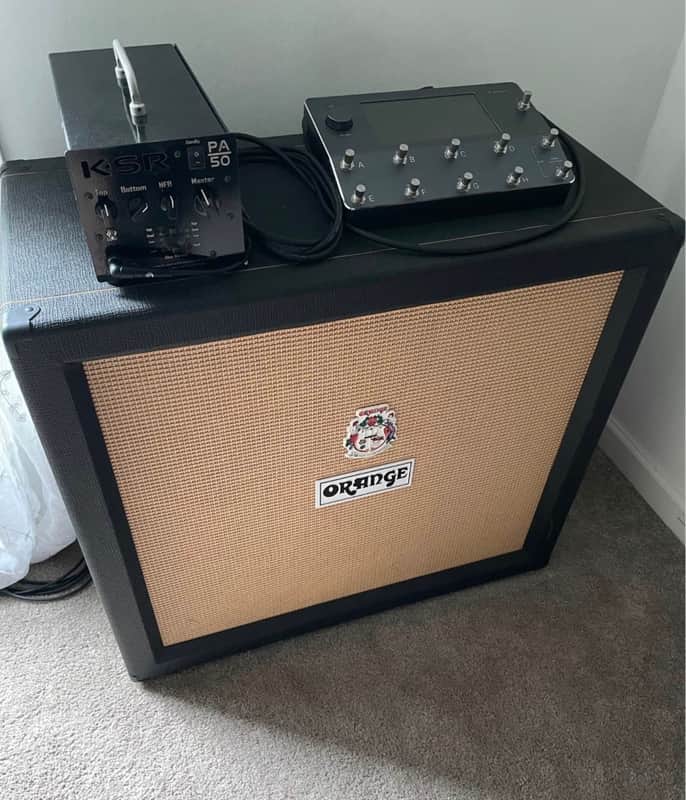 Orange PPC412 240-Watt 4x12" Guitar Cabinet 2010s - Black image 1