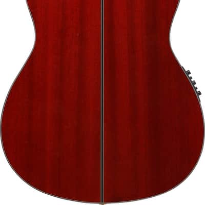 Ibanez GA35TCESRR Thinline Cutaway Classical Acoustic Guitar in Sapphire Red High Gloss image 4