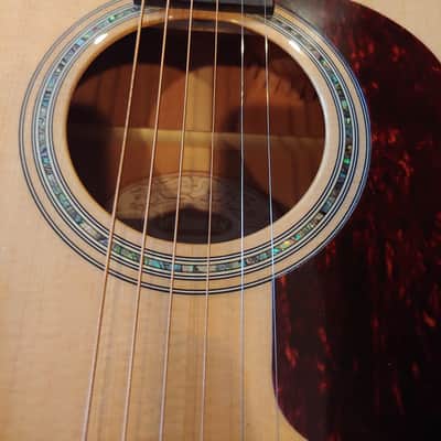 Washburn HD100SWCEK Heritage Dreadnought Cutaway with Electronics Natural image 5