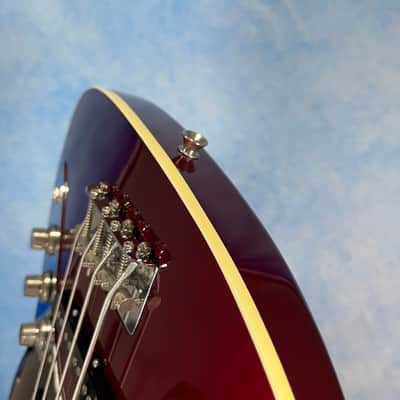 Fender AJB-M Aerodyne Jazz Bass Medium Scale Old Candy Apple Red, MIJ image 18