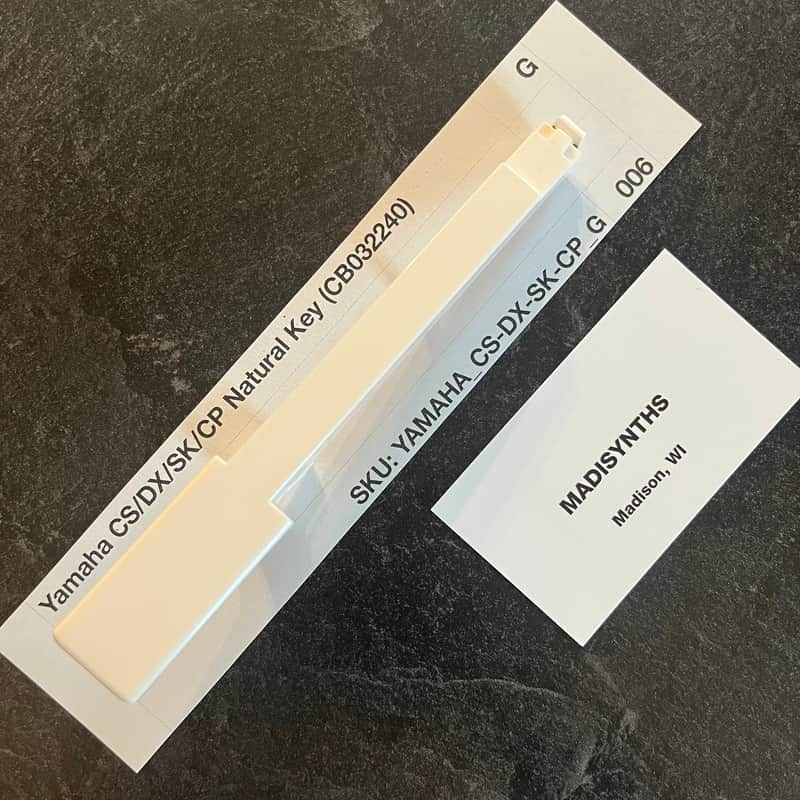 ORIGINAL Yamaha Replacement G Key (CB032240) for CS70M, CS5, CS15, CS15D, CS20, CS20M, CS40M, DX9, DX21, DX27, DX27S, SK20, SK30, CP10, CP11, CE20, PS10, PS20, YK10, and more image 1