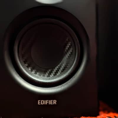 Edifier MR4 Powered Studio Monitor Speakers, 4" Active Near-Field Monitor Speaker - Black (Pair) - Black image 2