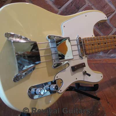 1970's Vintage Made in Japan Angelica Deluxe Tele Bass, all original with Case image 3