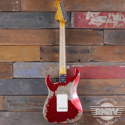 2018 Fender Custom Shop Limited Edition '68 Reissue Stratocaster Relic - Heavy Aged Red Sparkle image 4