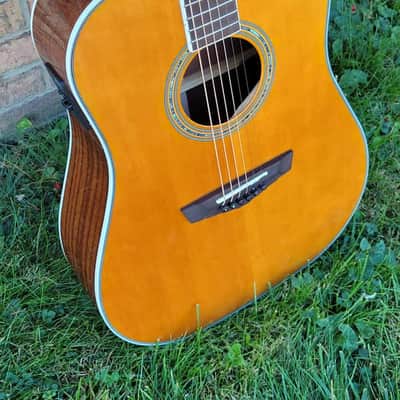 D'angelico Bowery Dreadnought Acoustic/Electric Guitar Antique Natural Finish Great Player & Sound Free Gator Gigbag Dealer Blowout image 3
