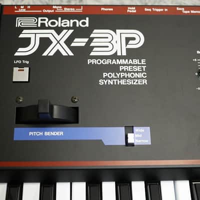 1980's Rare Japan Vintage analog polyphonic synthesizer Roland JX-3P w/PG-200 Programer Original Hardcase image 3
