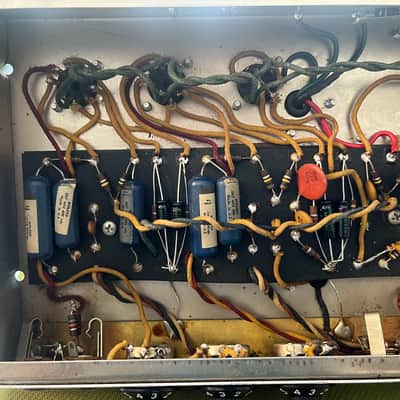 Vintage 1965 Fender USA Deluxe Reverb '60s Blackface Combo Tube Electric Guitar Amp 1960s image 13