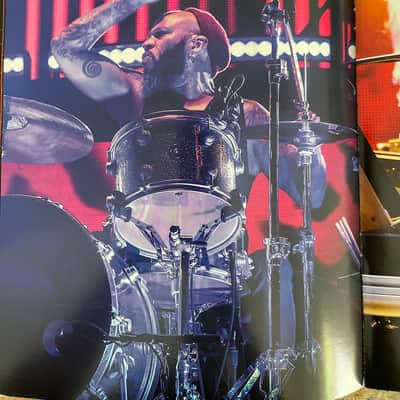 Frank Ferrer's Guns 'n' Roses, Steven Adler "Not In This Lifetime" Tour, DW Collectors 2010s - Silver Sparkle Lacquer. Complete Set! Signed by Whole Band!! image 11