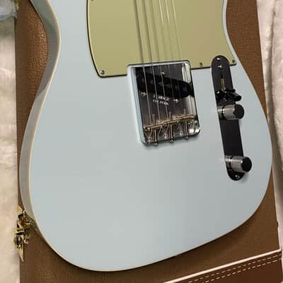 NEW! Fender Custom Shop Flamethrower Telecaster Custom - NOS - Modern Specs - Texas Special Pick-Ups - AAAA Flamed Neck - Sonic Blue - Authorized Dealer - 7.9lbs - G07231 image 7
