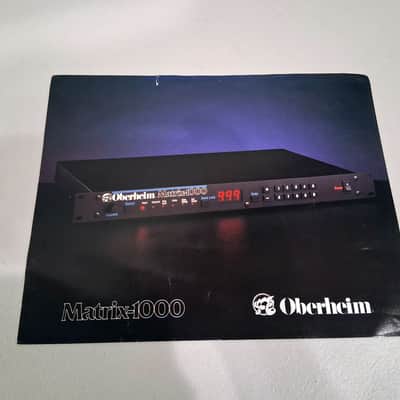 Vintage Oberheim Matrix 1000 Spec Sheet