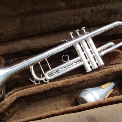 Bach 37 Bb Trumpet 1984 1st & 3rd Valve Triggers - Silver image 1