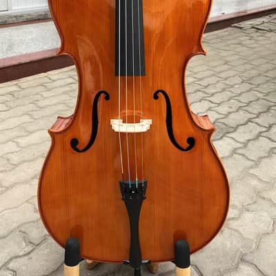 Stradivarius style 4 Strings Student Cello 4/4 with bow/Bag,flame back image 3