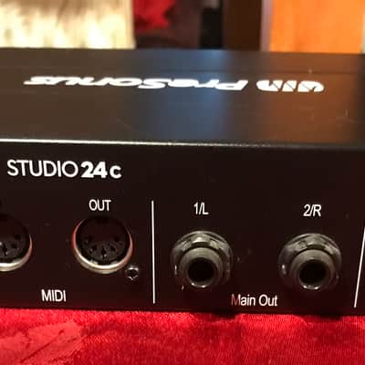 PreSonus Studio 24C 2x2 USB-C Audio / MIDI Interface 2019 - Present - Black image 2