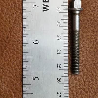 4x WFL TENSION RODS screws NICKEL FACTORY PLATED or Snare or Tom 1940s 1950s  1960s CLEAN & MATCHING image 3
