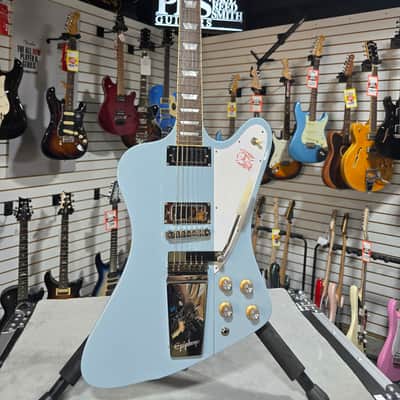Epiphone 1963 Firebird V - Frost Blue w/ OHSC & PLEK*D #644 image 4