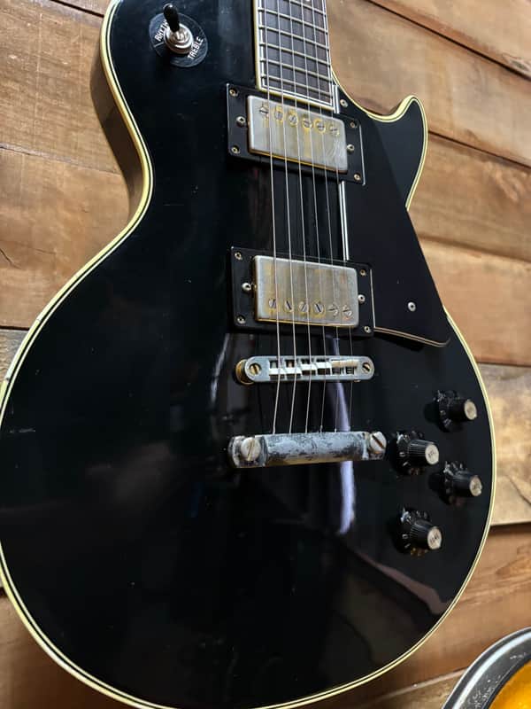1970's Ibanez MIJ Lawsuit LP Black w/case image 1