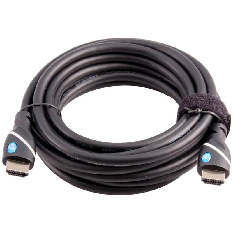 Top Dog Cables - TD-07BKWH15- Premium 15 Foot High Speed HDMI Cable with Ethernet - Black/White - 3D HD Gaming Systems PC DVD TV Blu Ray image 1